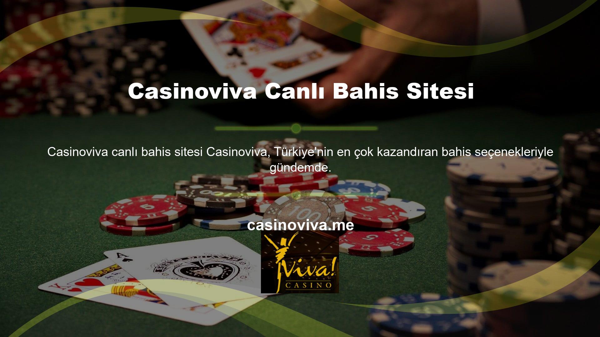 Casinoviva canlı bahis sitesi