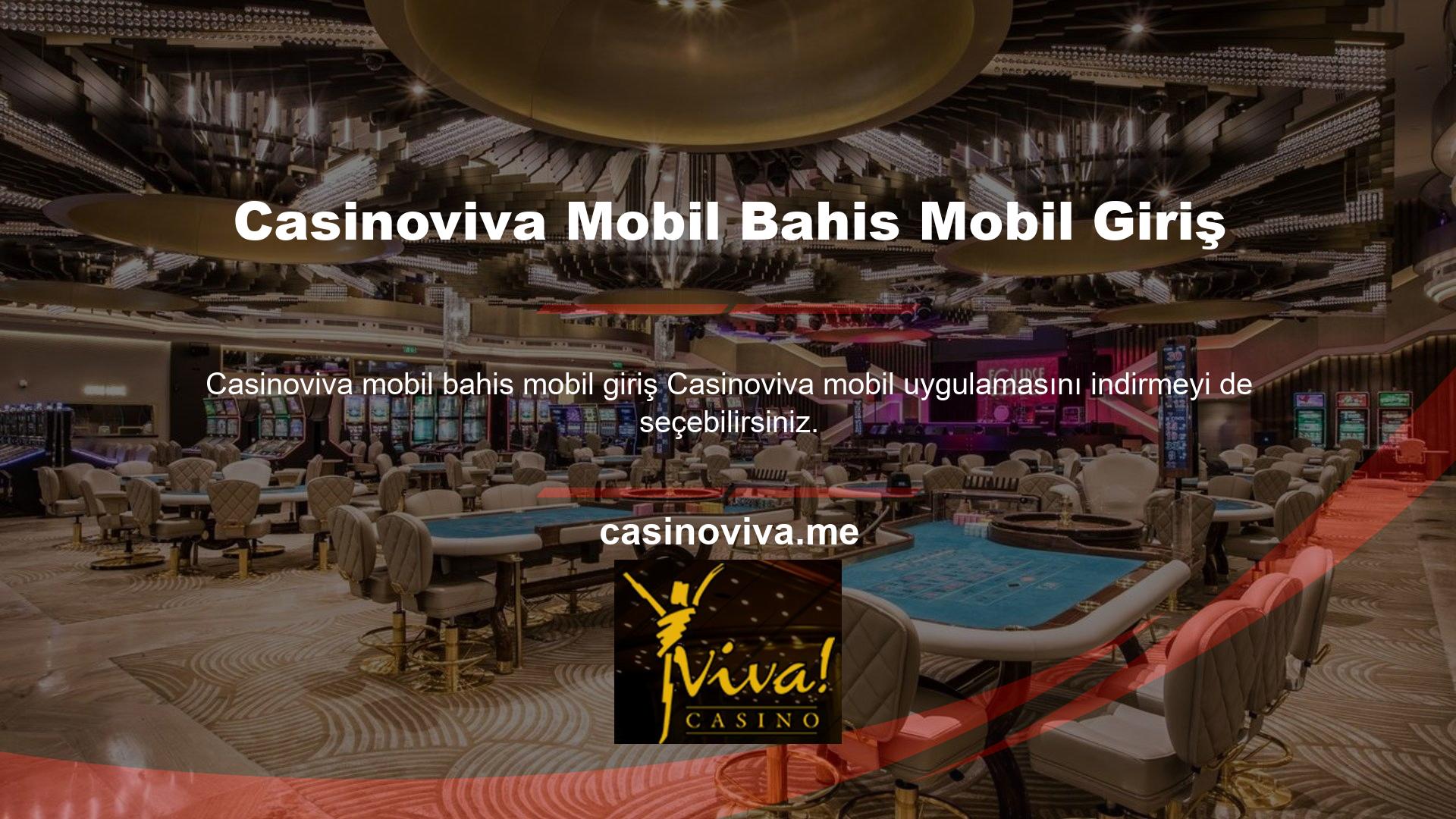 Casinoviva Mobil Bahis Mobil Giriş
