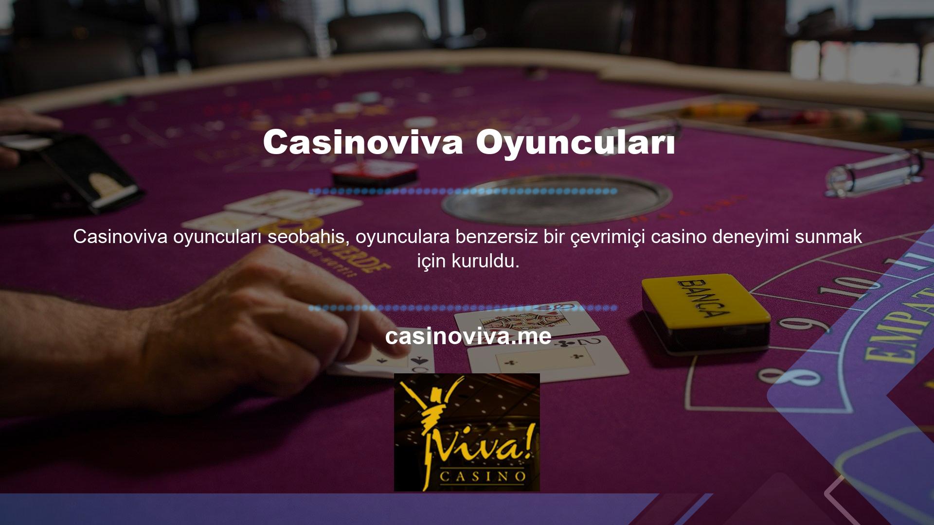 Kurucular ve yönetim ekibi, başarılı ve dinamik işletmeler kurma konusunda bir geçmişe sahiptir ve dünyanın en hızlı büyüyen oyun bölgelerinden birinde Casinoviva Casino'nun açılışıyla bu stratejiyi uygulamaya hazırdır