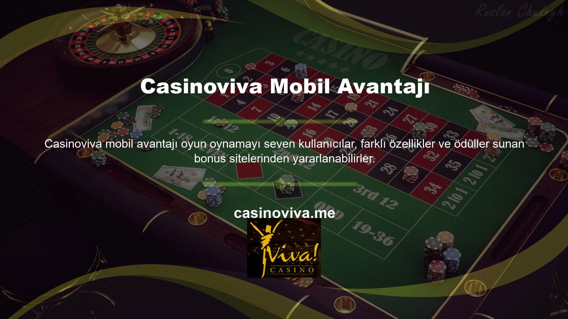 Bu avantajlara ek olarak kullanıcılar Casinoviva hiçbir ücret ödemeden bahis oynayabilir mi? Ödül sitesi kullanıcılarına sadece ödül kazanma olanağı sağlamakla kalmıyor, aynı zamanda kendi web siteleri üzerinden de ödül kazanma fırsatını sunuyor