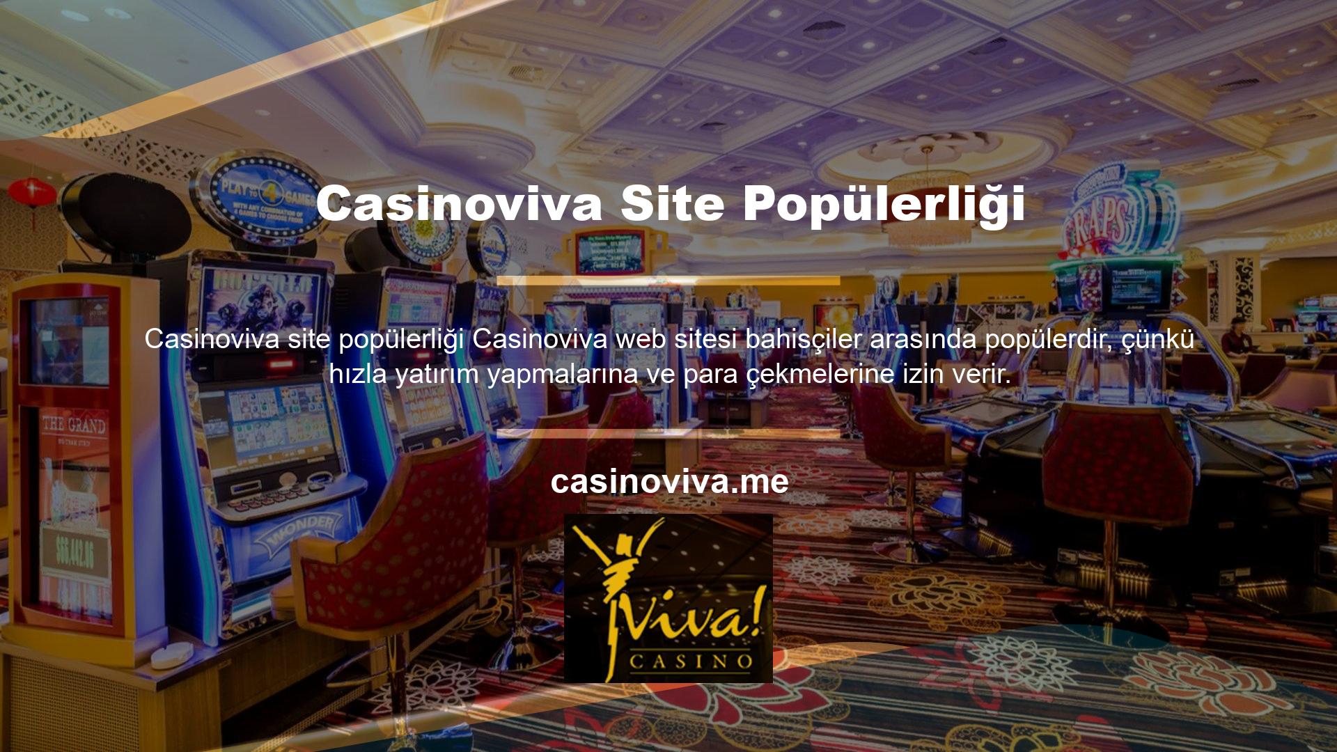 Bahisçiler genellikle Casinoviva için düşük güvenlik mevduatına sahiptir
